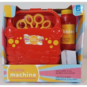 Automatic Bubble Machine w/ 3.7oz Bubble Solution
